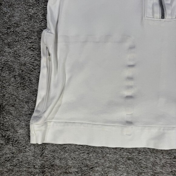 Athleta Eastbound Half Zip Sweater Sz S Off White - Picture 3 of 9